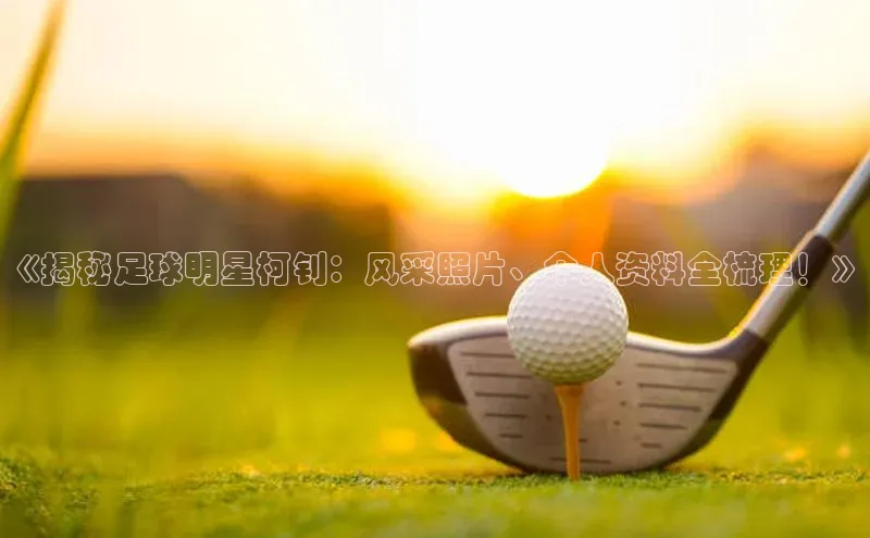 G.G网站最新登录页面度小满支付《揭秘足球明星柯钊：风采照片、个人资料全梳理！》